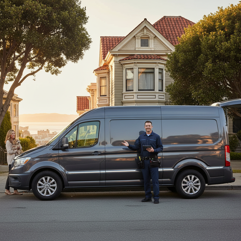 Professional Miele appliance repair service in a San Francisco neighborhood